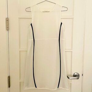 Tory Burch Sport White Tennis Dress with Navy Trim – Size Small